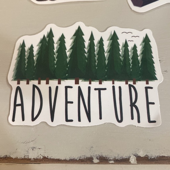 Set of 5.  New vinyl stickers. Waterproof 💦 outdoors, nature, adventure, jeep. - Picture 2 of 6
